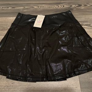 Crowned Athletics glitter black athletic skort